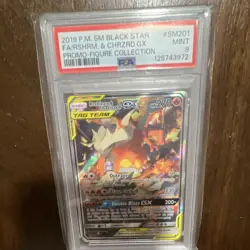 Pokemon Reshiram & Charizard GX SM201 Black Star Promo Holo PSA 9 270 HP 2019 - Image 1