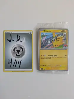 SEALED Pokemon Pikachu SVP 190 World Championships 2024 Black Star Promo NM - Image 2