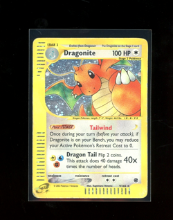 2002 Expedition Dragonite Holo Foil 9/165 E-Reader Series Pokemon WOTC Rare - Image 1