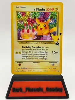 Pokemon Celebrations Classic Collection Birthday Pikachu 24/53 Stamped Holo NM - Image 1