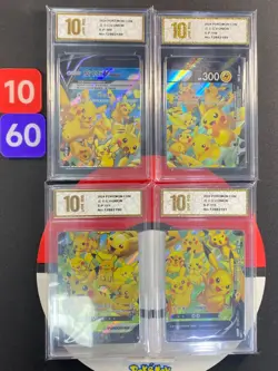 Pokemon TCG S-Chinese Pikachu V-UNION S-P 109-112 Grade10 1060 - Image 1