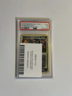 2006 POKEMON EX DRAGON FRONTIERS GOLD STAR #100 CHARIZARD-HOLO PSA 1.5 - Image 3