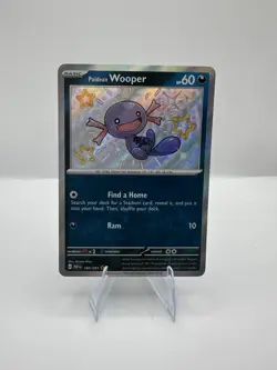 Pokemon TCG Paldean Wooper 180/091 SV Paldean Fates Holo Shiny Rare 60 HP - Image 1