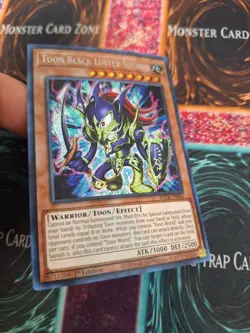 Yugioh Toon Black Luster Soldier BLCR-EN065 Secret Rare 1st Edition Near Mint - Image 2