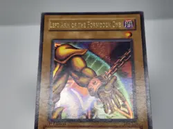 YuGiOh Left Arm of the Forbidden One LOB-123 1st Edition Glossy Ultra Rare HP - Image 3