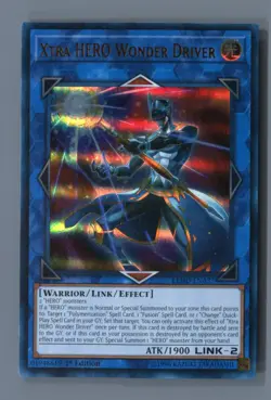 Xtra HERO Wonder Driver LEHD-ENA37 Ultra Rare Legendary Hero Decks Yu-Gi-Oh LP - Image 1