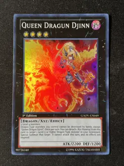 Queen Dragun Djinn - GAOV-EN049 - Super Rare 1st Ed NM Yugioh - Image 1
