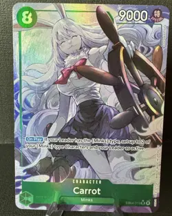 Carrot EB04-013 SR Card The Azure Sea’s Seven One Piece Card Game English - Image 1