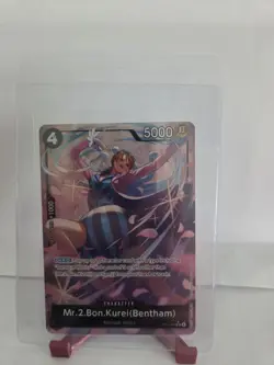 One Piece Mr.2.Bon.Kurei (Bentham) Alt Art OP14-091 The Azure Sea's Seven Foil - Image 1