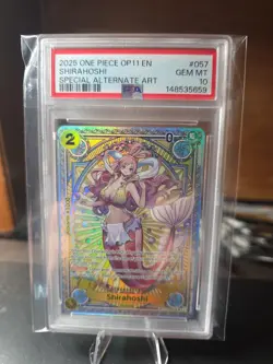 PSA 10 Shirahoshi SP EB01-057 One Piece OP11 Fist of Divine Speed Gem Mint ENG. - Image 1