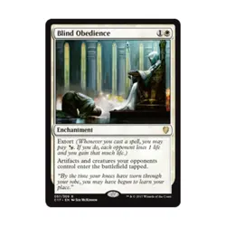 WOTC MTG Commander 2017 Blind Obedience (R) NM - Image 1