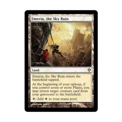 WOTC MtG Zendikar Emeria Sky Ruin (R) EX - Image 1