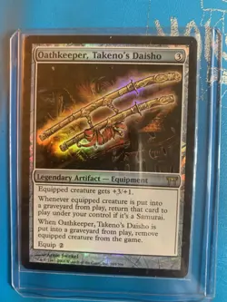 MTG Foil Oathekeeper, Takeno’s Daisho Champions Of Kamigawa - Image 1