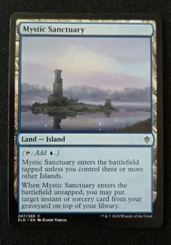 MTG Mystic Sanctuary Throne of Eldraine 247/269 Common NM Non Foil Magic - Image 1