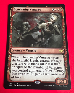 MTG - Dominating Vampire - Showcase - Innistrad: Crimson Vow - Image 1