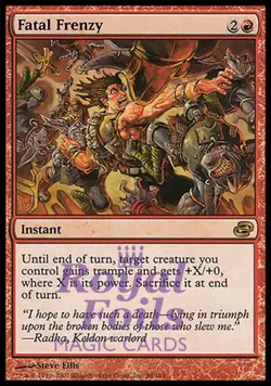 Fatal Frenzy 1x FOIL PLC MTG Planar Chaos Rare MINT red - Image 1