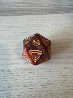 Teenage Mutant Ninja Turtles - D20 Pizza Spindown dice (x1) - TMT Bundle - Image 1