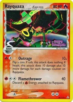 Rayquaza - 26/110 - Rare - Reverse Holo PL/MP, English Pokemon EX Holon Phantoms - Image 1
