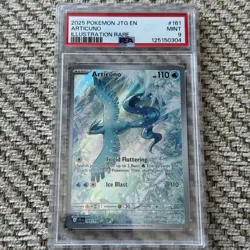 Pokemon Articuno 161/159 Sv09 Journey Together Illustration Rare Holo PSA 9 2025 - Image 1