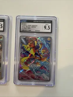 Pokemon Art Rare CGC Graded 9.5 Holo Japanese Lot 3 Zeraora Dolliv Probopass - Image 4