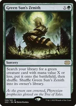 1x Green Sun's Zenith - Double Masters 2022 - MTG - Image 1
