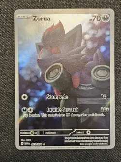 Pokemon TCG Zorua (75/99) Shrouded Fable Holo Illustration Rare - NM - Image 1