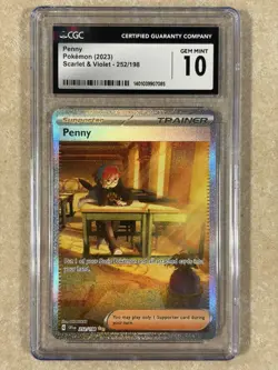 Pokemon 2023 Penny Scarlet & Violet Base Set Holo 252/198 (CGC Gem Mint 10) - Image 1
