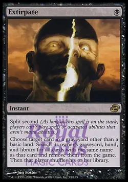 Extirpate 1x FOIL PLC MTG Planar Chaos Rare MINT black - Image 1