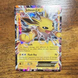 Jolteon EX 28/83 Generations Full Art Ultra Rare Holo Pokemon TCG Card - Image 1