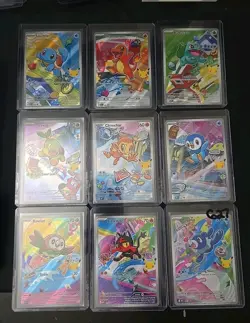 Pokemon First Partner's Illustration Collection Series 1 FULL SET (9) TCG NM - Image 1