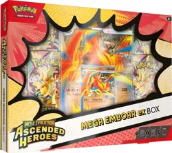 Pokemon TCG Ascended Heroes Mega Emboar Ex box - Image 1