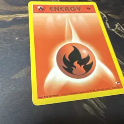 Pokemon 1st Edition Gym Heroes Fire Energy 128/132 - Image 3