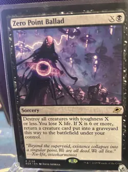 MTG Edge of Eternities R Zero Point Ballad #0128 NM+ - Image 1
