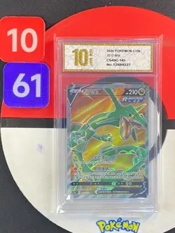 Pokemon TCG Chinese | Rayquaza V (CS4bC 145) Nine Colors Gathering Grade10 - Image 1