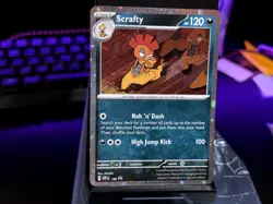 SCRAFTY (COSMOS HOLO) PROMO HOLO 188 SCARLET & VIOLET PROMO POKEMON NM - Image 1