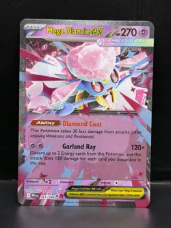2025 Pokemon Phantasmal Flames Mega Diancie EX 041/094 NM - Image 1