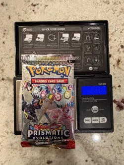 VERY HEAVY!! (22.46g) Pokemon Prismatic Evolutions– Factory Sealed Booster Pack! - Image 1