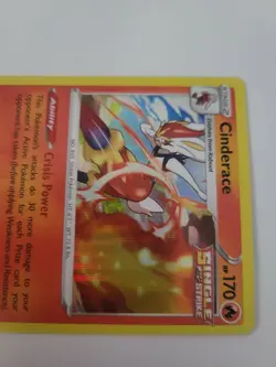 Pokemon TCG Cinderace 028/198 Chilling Reign Holo Rare Fire Fresh - Image 3