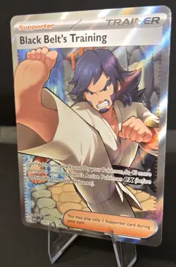 Pokemon Black Belt's Training 255/217 ASC Full Art Trainer-Supporter Holo NM - Image 2