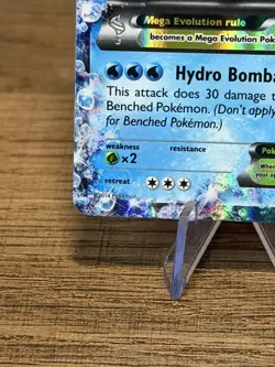 Pokemon M Blastoise EX 30/146 XY Rare Holo 2014 NM - Image 3