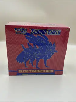 Pokemon Sword and Shield ETB Zacian Factory Sealed 820650104459 - Image 1