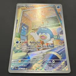 Pokemon TCG Quaxly 206/193 Sv02: Paldea Evolved Illustration Rare Holo Apply Gel - Image 2
