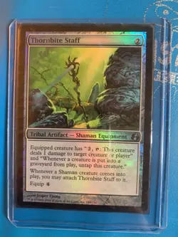 MTG Foil Thornbite Staff - Image 1
