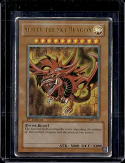 Yu-Gi-oh Slifer the Sky Dragon GBI-001 1st Ed Ultra Rare TCG - Image 1