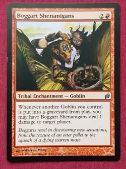 Magic The Gathering LORWYN BOGGART SHENANIGANS red card MTG - Image 1