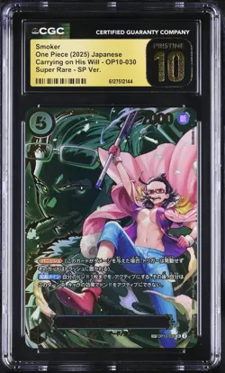 Smoker OP10-030 CGC 10 Pristine 2025 Sp Ver. Carrying On His Will One Piece Japa - Image 1