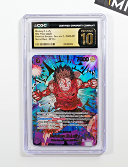 One Piece CGC GOLD 10 Monkey D. Luffy #061 EB02 SP 2025 English - Image 1