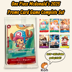 One Piece Mcdonald's 2025 Promo Card Game Complete Set Japanese Japan pack NEW - Image 1