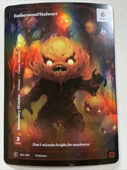 Wonders of the First Emberwood Stalwart 251 Formless Foil Existence - Image 1
