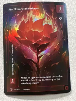 Wonders of the First-Fire Flower of the Inferno - 253/401 - Formless Foil - Unc - Image 1